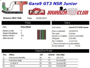 Gara9 GT3 NSR Junior 15