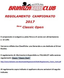 Regolamento New Classic Open1 2017.